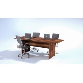 Resim Enter Ahşap Ayaklı Toplantı Masası - 200x90x75 Cm 