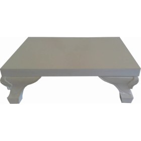 Resim Wooden Gold Parlak Beyaz Mdf Ekran Altı Ekran Yükseltici Monitor Stand 10 cm 