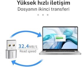 Resim USB 3.1-Type-C Çevirici Usb Type c Dönüştürücü USB 3.0 to Type C 3.1 Şarj Data Çevirici Dönüştürücü Adaptör 