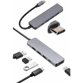 Resim Ilkeshop Çevirici Dönüştürücü Adaptör Macbook 3 In 1 Type-c To Hdmı Usb 3.0 