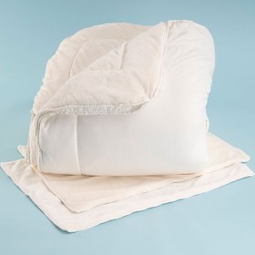 Resim Othello Elegante Dormio Trio Yorgan 195x215cm +2 Yastık Kılıfı Krem 