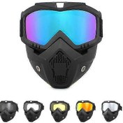 Resim Mükemmel Bisiklet Binme Motokros Güneş Gözlüğü Kayak Snowboard Gözlük Maske Gözlük Kask Taktik Rüzgar Geçirmez Motosiklet Kaskı Gözlük Maskelersarı 