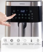 Resim Karaca 10 Farklı Pişirme Modu 9L Smart Screen Geniş Hazne Inox Airfryer 8 Kişilik 