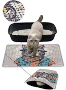 Resim Kar Mat Kedi Kumu Paspası Delikli Kedi Tuvaleti Paspası 