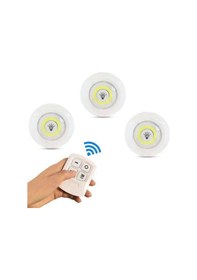 Resim Kablosuz Uzaktan Kumandalı 3lü Led Lamba Seti Diğer 