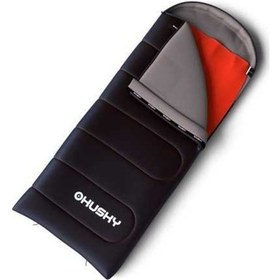 Resim Husky Guty -10 Derece Battaniye Tipi Uyku Tulumu Siyah - Turuncu 