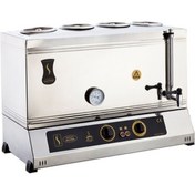 Resim eurofaz Işıkgaz Silverinox 85 Lik Elektrikli 60 Litre 4 Demlikli Çay Kazanı 