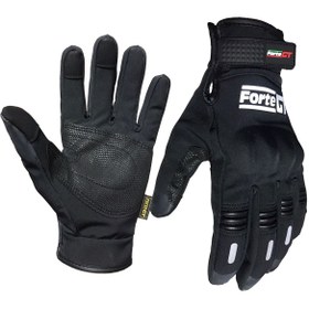 Resim yyk GT FORTE 07 Korumalı Motosiklet Eldiveni Siyah Kadın 