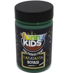 Resim Funny Kids Kara Tahta Boyası 100cc Yeşil 