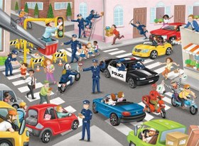 Resim Ravensburger 100 Parça Puzzle Police Patrol 104017 