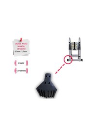 Resim Endokon Alüminyum Merdiven Denge Ayağı Kaydırmaz Plastik 