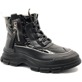 Resim Gamelu Bowl Memory Kauçuk Kaymaz Taban Kar Botu Kadın Bot 001 