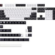 Resim Decisive Abd Için Siyah Beyaz Pbt Boya Subbed Klavye Tuş Kiraz Profil Keycaps Qwertz Azerty Mx Klavye Anahtar Kapağı (Yurt Dışından) 