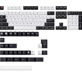 Resim Decisive Abd Için Siyah Beyaz Pbt Boya Subbed Klavye Tuş Kiraz Profil Keycaps Qwertz Azerty Mx Klavye Anahtar Kapağı (Yurt Dışından) 