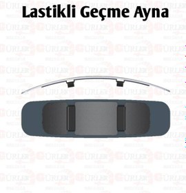 Resim Geçme Iç Dikiz Ayna Bombeli Üniversal Geniş Açılı Geçmeli 