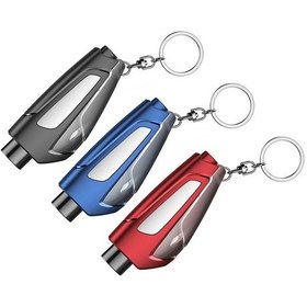 Resim Sones Çok Fonksiyonlu Taşınabilir Araba Acil Durum Cam Kırıcı Emniyet Kemeri Kesici Mavi 