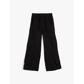 Resim Koton Pamuklu Kargo Cep Detaylı Kız Çocuk Denim Pantolon 5SKG40024AD (5SKG40024AD) 