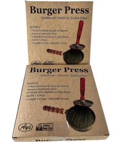 Resim Döküm Burger Press - Hamburger Köfte Presi Sİyah 