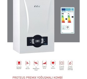 Resim E.c.a 24 Kw Proteus Premix Tam Yoğuşmalı Kombi Bacalı Isıtma Tekniği ile Yüksek Enerji Verimliliği 