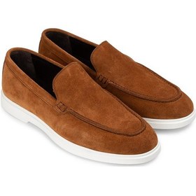 Resim Deery Hakiki Süet Taba Rengi Erkek Loafer Ayakkabı - 01957mtbae01 Taba 