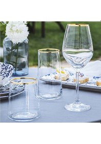 Resim Raklee Avantgarde Gold 6'lı Ayaklı Bardak - 490 Ml Renkli 
