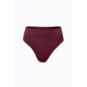 Resim Malabadi Kadın Bordo 6 Lı Paket Modal Yüksek Bel String Tanga 6m178 Bordo 
