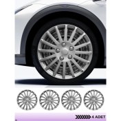 Resim CVL Auto Market Skoda Oktavia 14 Inç Jant Kapağı Amblemli Gri [4 Adet Kapak] 135 CVL-ADT7856 