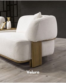 Resim Moka Üç Adet Üçlü Kanepe & 3'lü Koltuk 3+3+3 - Krem Krem 