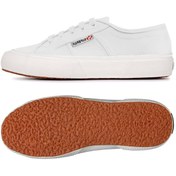 Resim Superga 2490 Vegan Faux Erkek Deri Sneaker Beyaz S7112tw 2490 