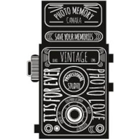 Resim Bay Etiket Vtr11 Vintage Fotograf Makinesi Sticker 