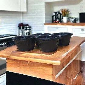 Resim CetKing Reçellik ve Kahve Yanı Kasesi,sosluk,sunumluk Mini 6lı (Siyah) 