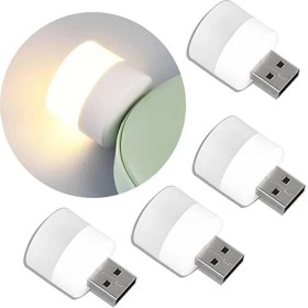 Resim Zigver Mini Usb Gece Lambası Sıcak Beyaz Göz Koruma Kitap Okuma Lambası Usb Fiş Bilgisayar Mobil Güç Şarj Led Gece Lambası 