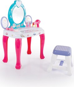 Resim Unıcorn Ayaklı Makyaj Masası Ve Sandalye Setı - Pembe - Pembe / Standart 