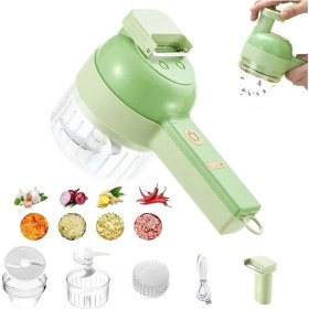 Resim Becastle 4'ü 1 Arada Elektrikli Gıda Sebze Doğrayıcı (Yurt Dışından) 