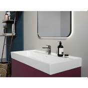 Resim Turkuaz Seramik Cerastyle Sharp Etajer Uyumlu Banyo Lavabo 80 x 48 CM 