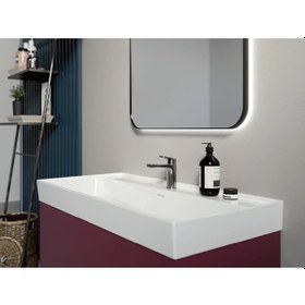 Resim Turkuaz Seramik Cerastyle Sharp Etajer Uyumlu Banyo Lavabo 80 x 48 CM 