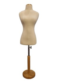 Resim Keten Kumaş Süngerli 50 Eşel Okullar İçin Minyatür Terzi Mankeni 