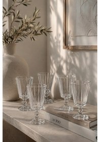 Resim 6 Lı Flüt Kahve Yanı Su Bardağı Kadeh Kupa Bardak 75ml 