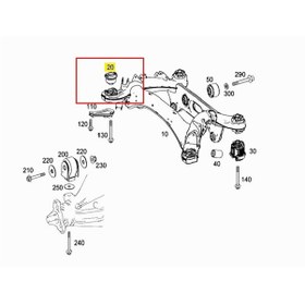 Resim Lemforder-3834801 Travers Takozu C205 Glc X253 Arka Sag Veya Sol 542699995 