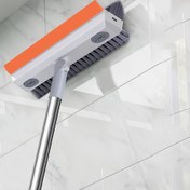 Resim 1 adet Geri Çekilebilir Fayans & Banyo Temizleme Fırçası Dahili Sıvı Dağıtıcılı - Rahat Tutuş, Mutfaklar, Oturma Odaları, Duvarlar & Zeminler İçin İdeal - Piller Gerekmez, Banyo Temizlik Gereçleri|Ergonomik Tutuşlu Mop|Dayanıklı Plastik Sap 