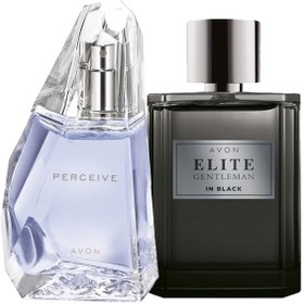 Resim AVON Elite Gentleman in Black Erkek Parfüm ve Perceive Kadın Parfüm Paketi 