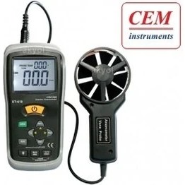 Resim Cem Dt 618 Rüzgar Hızı ve Sıcaklık Ölçer Anemometre 