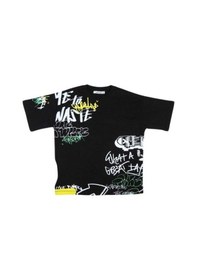 Resim Jack Lions Erkek Çocuk Pamuklu Yazılı Tshirt-14153-siyah Siyah 