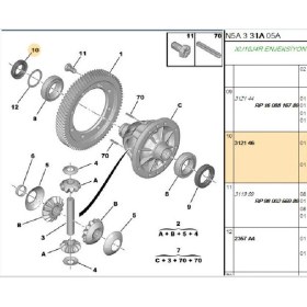 Resim Psa Aks Keçesi Sağ Şanzıman Tüm Seri (312146-1623179680-SKT041276PF) 