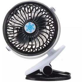 Resim Everest Grup Fan Şarjlı Masaüstü Vantilatör Kıskaçlı Taşınabilir Kamp Için Mini Fan Vantilatör 