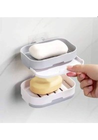 Resim Çift Katlı Drenajlı Sabunluk Çok Renkli 