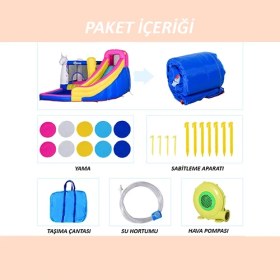 Resim OSER DIŞ TİCARET Unicorn Şişme Oyun Parkı Şişme Çocuk Oyun Parkı Şişme Bahçe Oyun Parkı Modelleri 