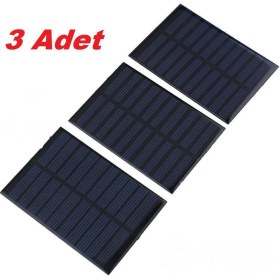 Resim Dünya Magnet 3'lü Güneş Paneli 6V 1W Yüksek Dönüşüm Oranı ile Enerji Tasarrufu 