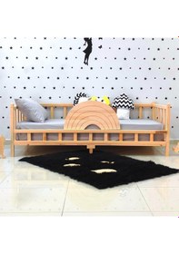 Resim Markaawm Markaawm Gökkuşağı Montessori Yatak 90X190 Çocuk Karyola Akçaağaç 