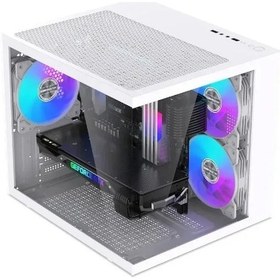 Resim J-Tech QUANTUM R5-5500 16 GB 500 GB HDD 256 GB SSD 8 GB RX580 Free Dos Masaüstü Oyuncu Bilgisayarı 